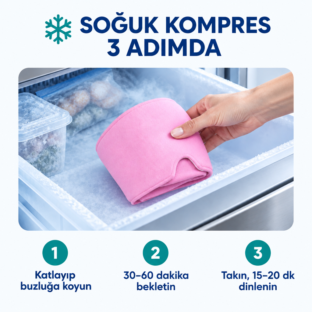 Soğuk kompres 3 adımda
