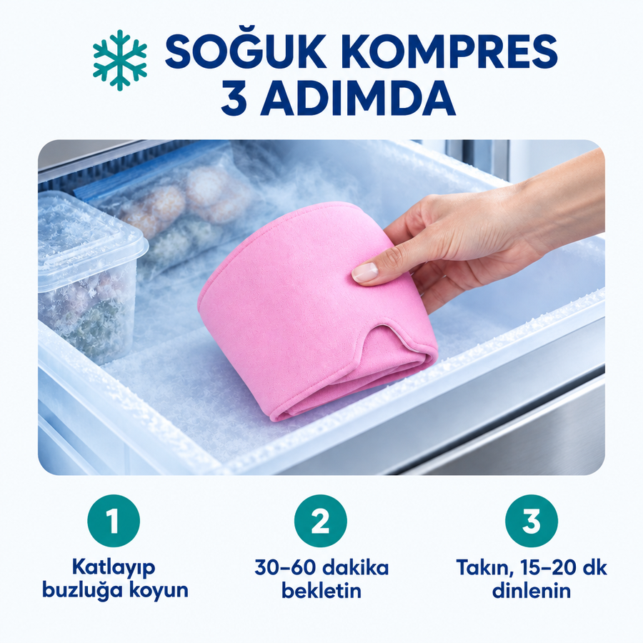 Soğuk kompres 3 adımda